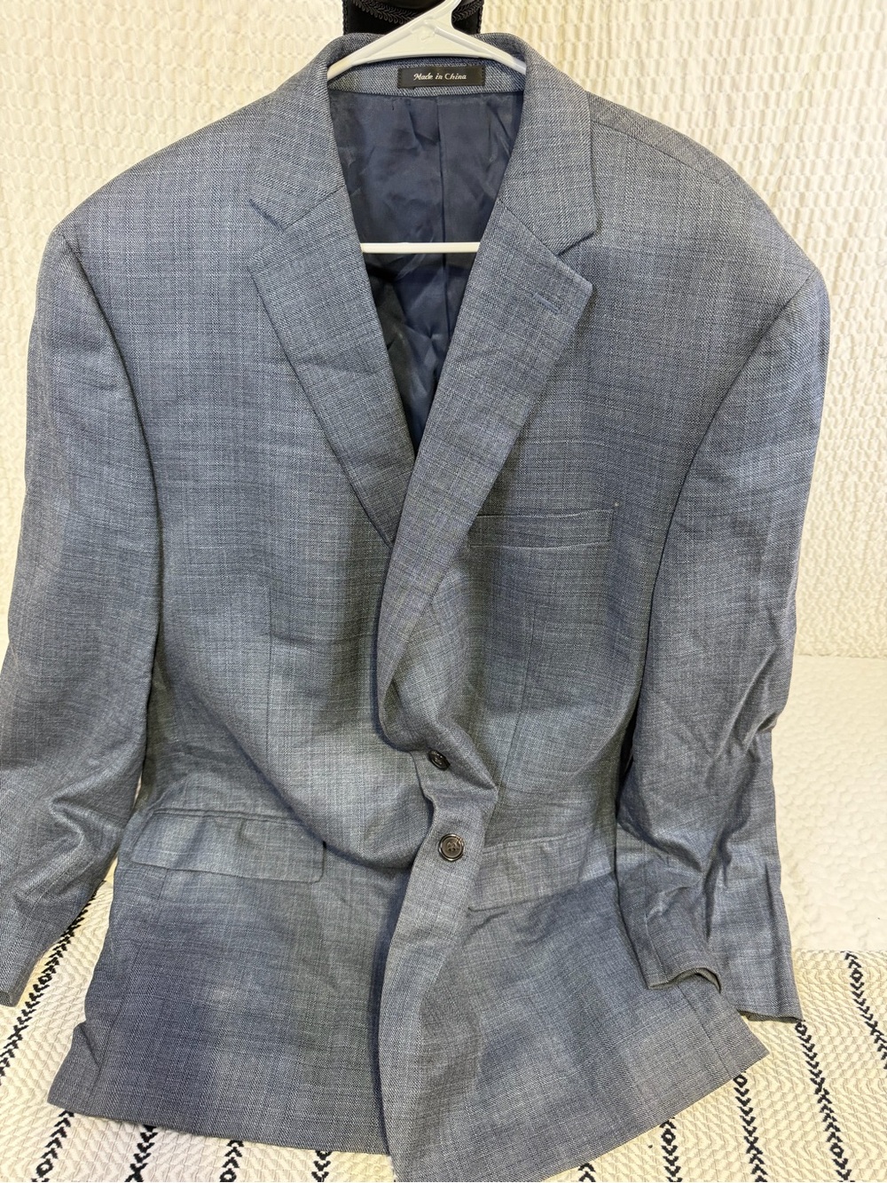 Ralph Lauren Men's Blue-Gray Wool Blend Sport Coat